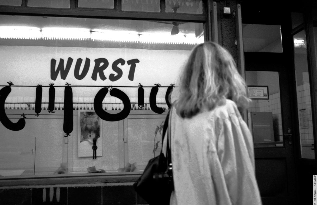Gemalte Wurst.